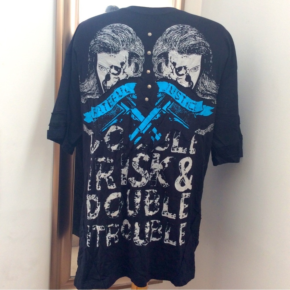 Black Label Premium patchwork, embroidered,T-shirt